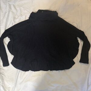 Anthropologie purple shimmer Cowl Neck Sweater NWOT Oversized XS/S